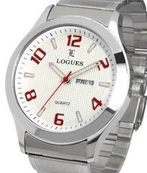 Shining Silver Dial Gents Watch