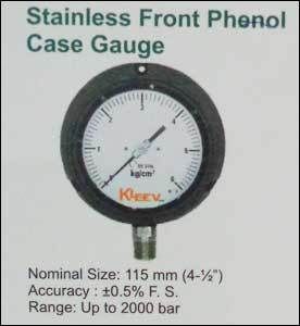 Stainless Front Phenol Case Gauge