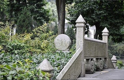 Stone Handrails Of Bridge