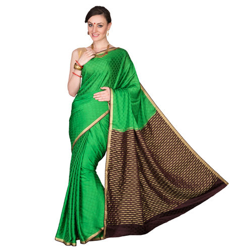 Crape Sarees With Chit Pallu (Rasgoola Cont)