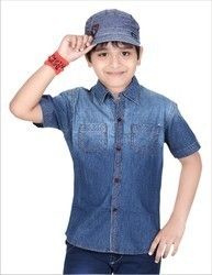 Kids Denim Full Hand Shirt