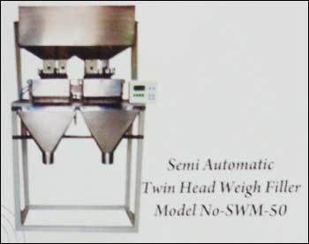 Semi Automatic Twin Head Weigh Filler Machine