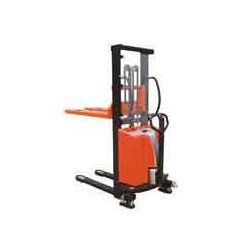 Semi Electric Pallet Stacker - Durable Material, User-Friendly Design | Easy to Operate, Various Sizes Available