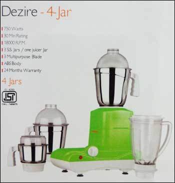 Dezire - 4 Jar Grinder Mixer