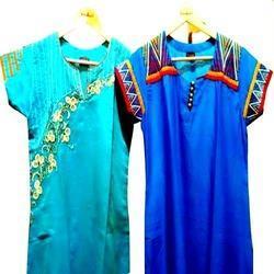 Chanderi Silk And Cotton Kurti