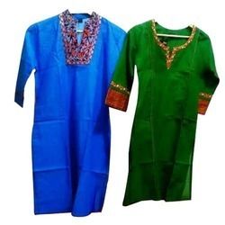 Hand Embroidered Cotton Kurta