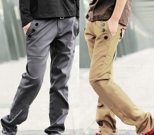 Men Casual Jeans Pencil Pants Stylish Designed Straight Slim Fit Trous   Mensclothingz
