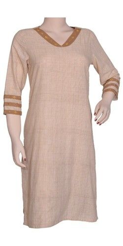 Offwhite South Cotton Checks Formal Kurta