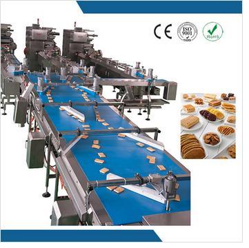 High Speed Chocolates Coated Wafer Feeding Packaging Line