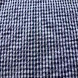 Seersucker Check Cotton Fabric