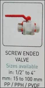 PP Screw Ended Valve