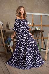 Rayon Print Long Maxi Dress