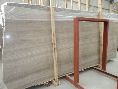 Wooden Grey Marble Slab