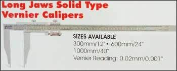 Long Jaws Solid Type Vernier Calipers