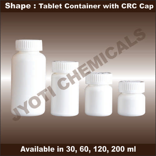 Tablet Container With CRC Caps