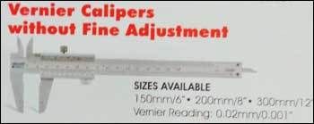 Vernier Calipers Without Fine Adjustment
