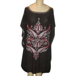 Embroidered Kaftan Top