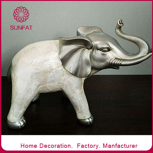 Resin Crafts Auspicious Elephant Sculpture