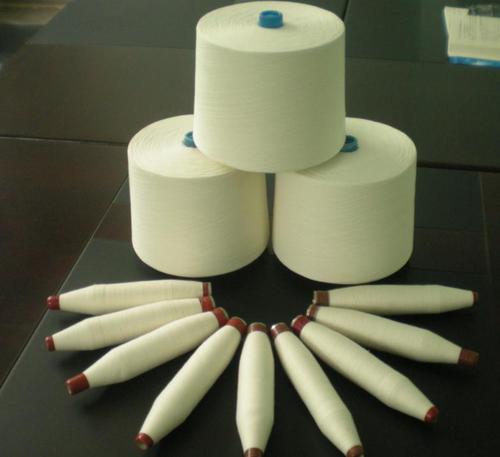 Cotton Yarn - 100% Cotton, Various Counts from 20x16 to 45x45, Grey, Bleached, and Dyed Fabrics