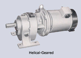 DC Motors Helical Geared