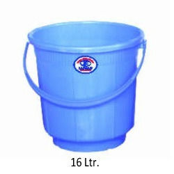 16Ltr। टिकाऊ प्लास्टिक बकेट 