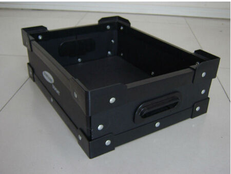 Conductive Corrugated Stackable Plastic Tray