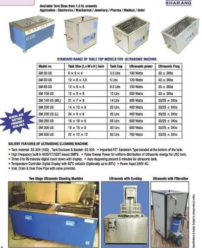 Ultrasonic Cleaning Machine - Stainless Steel 304 Tank, 0-99 Minute Digital Timer | Auto Degassing, High Frequency Power Regulation, Temperature Controller up to 80Â°C