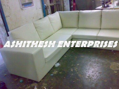 Shiny Look L Type Sofa Set