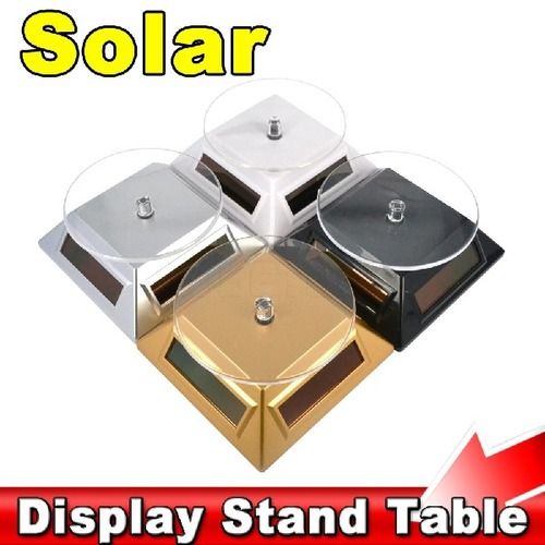 Rotating Solar Display Stand Tables