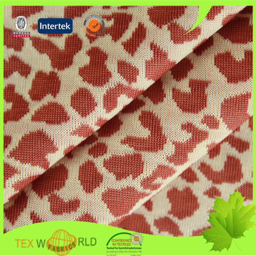 Nylon Polyester Spandex Knitting Jacquard Elastic Fabric (JNPS003)