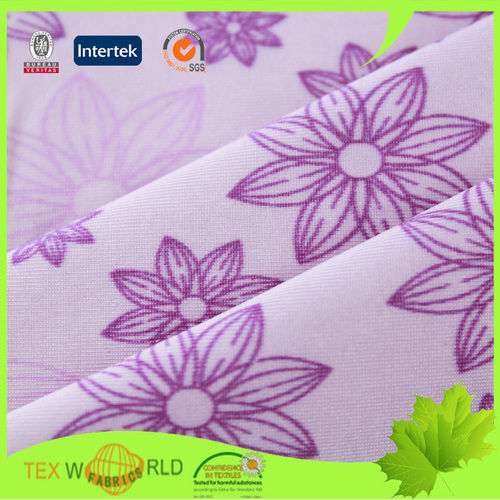 Digital Printed Stretch Single Jersey Fabric for Lingerie Garment
