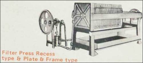 Filter Press Recess Plate And Frame Type