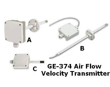  GE-374 एयर फ्लो वेलोसिटी ट्रांसमीटर 