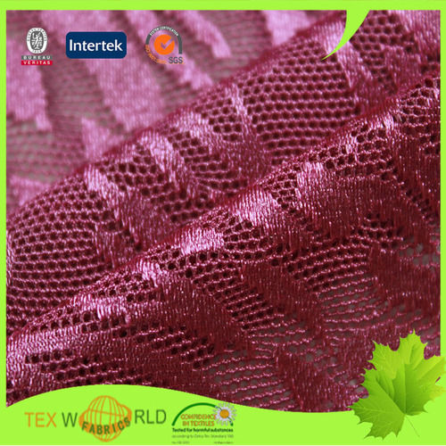 Knitting Stretch Jacquard Netting Fabric for Lingerie Garment (NEQ332-140)