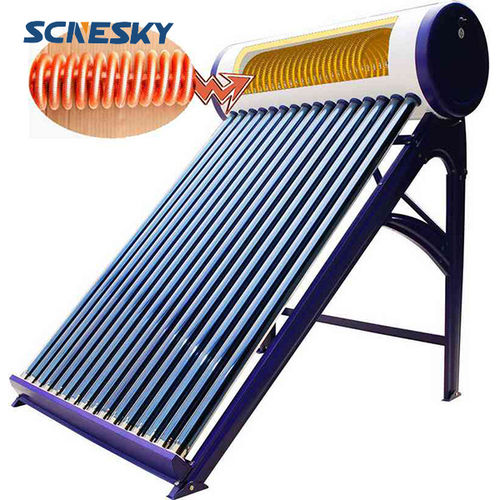 180L 58*1800mm Evacuated Tube Solar Hot Water Heater with Copper Coil