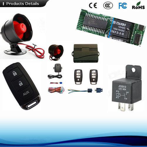 Car Alarm System With Remote Release Trunk And Power Window Function