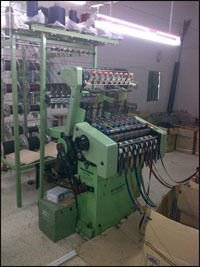 Alloy Steel Three Phase Heavy Duty Computer Jacquard Needle Loom With Back Frame