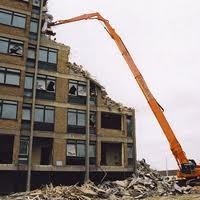 High Reach Building Demolition Services By Carmel Waterproffing Chemicals And Powertools