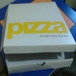 Silver Printed Pizza Box