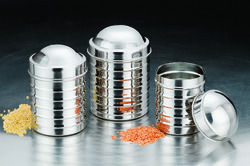 Ribbed Steel Canister
