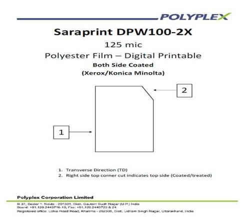 Saraprint - Xerox/KM Polyester Film