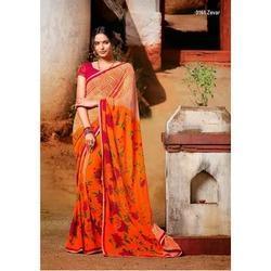 Zever Orange Saree