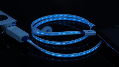 EL Lighting USB Cable For Android And Apple Mobile