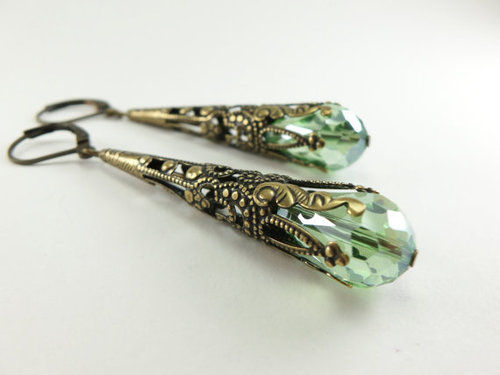 Peridot Green Earrings