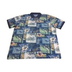 Mens Printed Polo T-Shirt