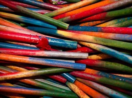 Colorful Dandiya Sticks