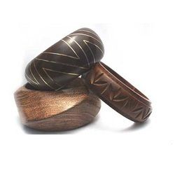 Protect From Corrosion Wooden Fancy Bangles