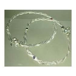 Ladies Silver Anklets
