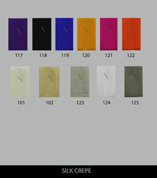 Silk Crepe Shade Card Fabric