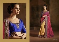 Designer Stylish Multi Colors Festival Saree